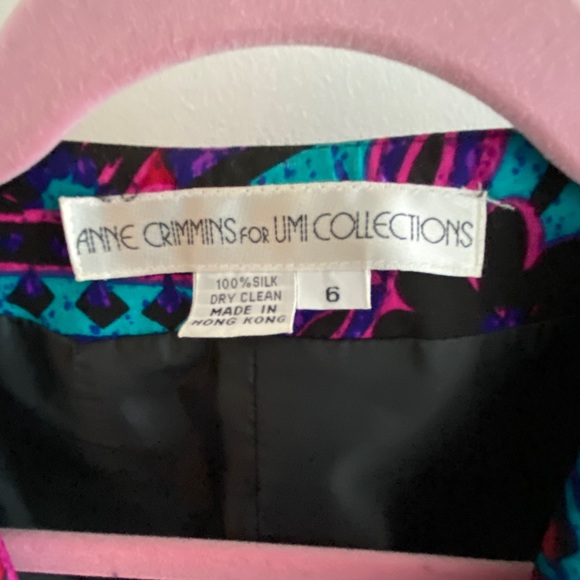 Anne Crimmins for Umi Collection SZ 6, silk blazer and skirt. Vintage. Lovely. - Picture 2 of 15